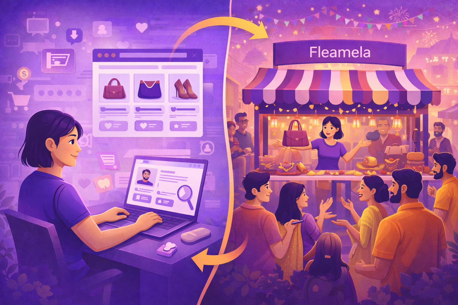 Beyond Digital: Why Your Brand Needs to Go Live at a Fleamela Market (and How We Make it Easy) - Fleamela blog article about flea markets, vendors, and marketplace insights